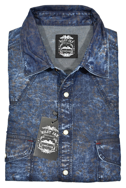 Denim short 2024 sleeve shirts