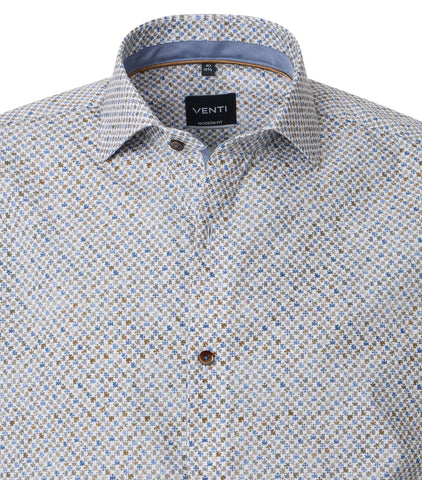 Venti - Long Sleeve Cotton Dress Shirt - Modern Fit - 144323300