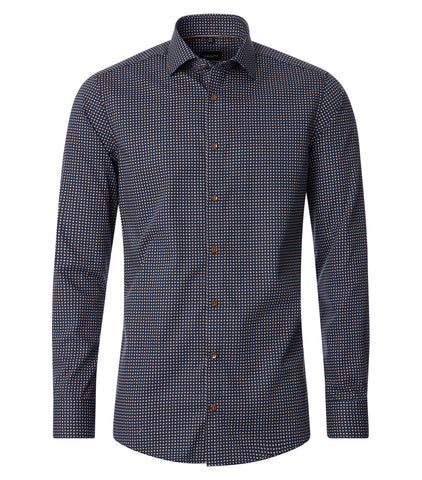 Venti - Long Sleeve Cotton Dress Shirt - Modern Fit - 144323900