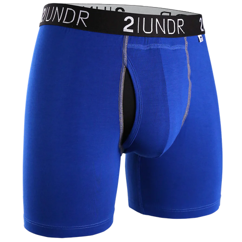 2UNDR - 6" Swing Shift Boxer Briefs - 2U01BB - Blue/Blue