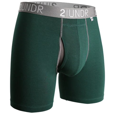 2UNDR - 6" Swing Shift Boxer Briefs - 2U01BB - Dark Green