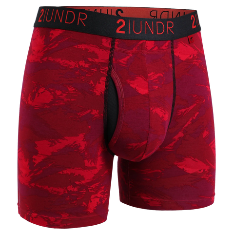 2UNDR - 6" Swing Shift Boxer Briefs - 2U01BB - Red Storm