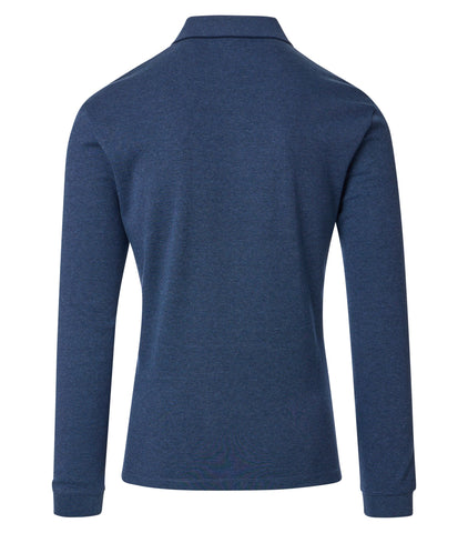 Casa Moda - Long Sleeve Polo Shirt - Easy Care - Soft Feeling - Modern Fit - 403478000