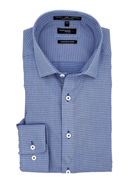 Leo Chevalier - Long Sleeve Dress Shirt - Modern Fit - 100% Cotton - N ...