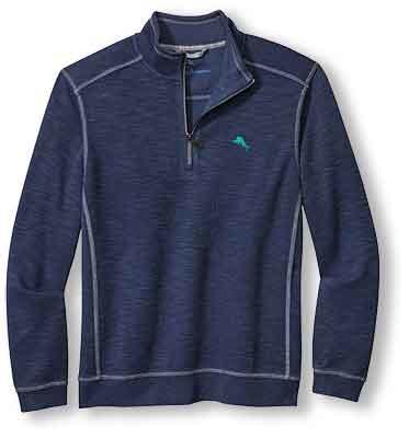 Tommy Bahama - Tobago Bay - Half Zip Leisure Knit - Cotton Blend - Available in 8 Colours - T220818-1