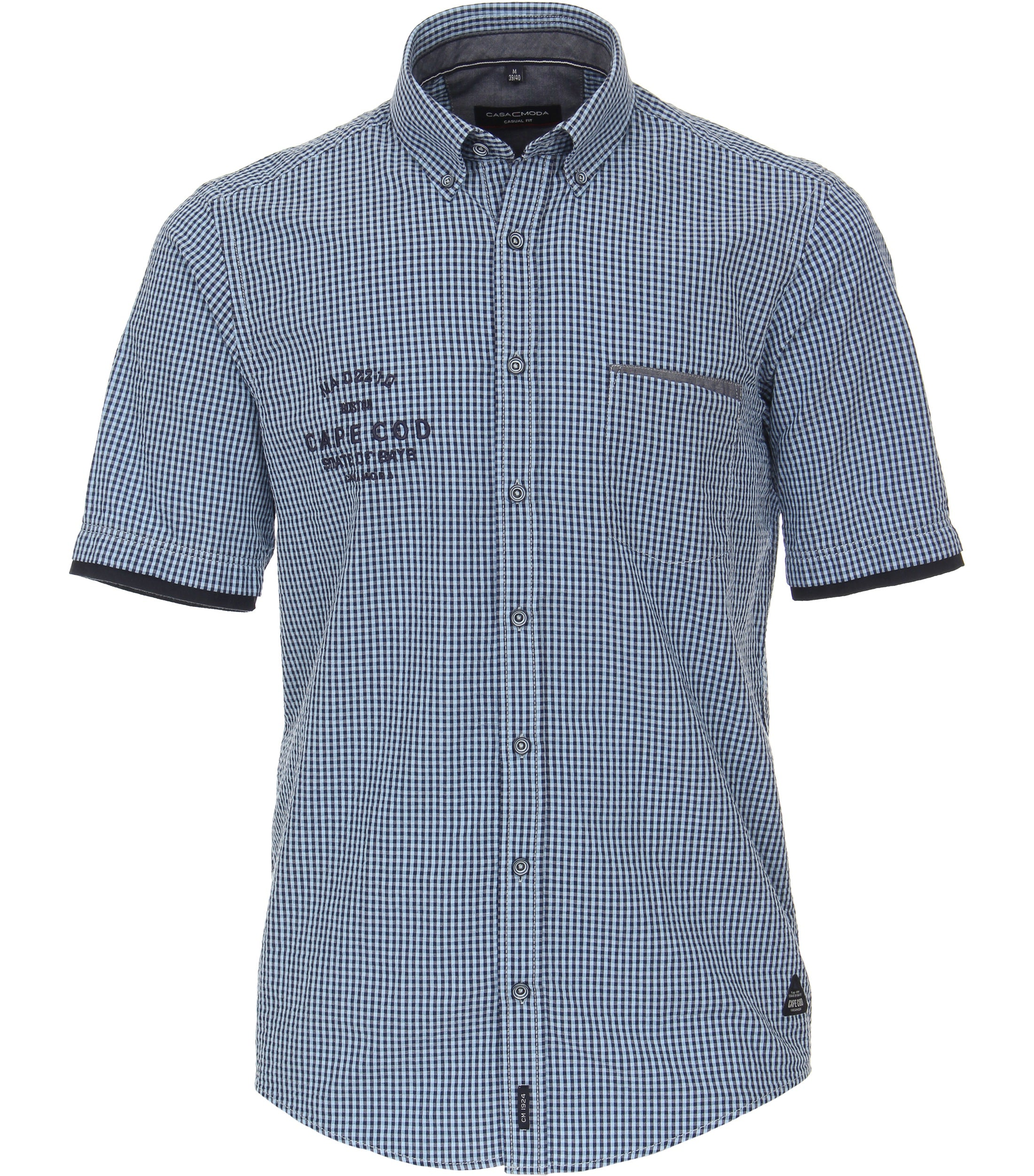 Casa Moda - Short Sleeve Cotton Shirt - Modern Casual Fit - 993124800  Clearance